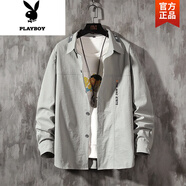花花公子（PLAYBOY）春秋季外套男士2025新款潮流男生潮流上衣服秋天痞帥休閑工裝夾克 常規 自由組合【款】 M
