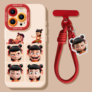 益歆適用哪咤手機(jī)殼iphone16蘋果15哪吒2硅膠14pro可愛13簡約12mini軟殼xs卡通plus情侶pro外殼iphone1 哪咤四宮格+哪咤掛繩硅膠軟 iPhone6s