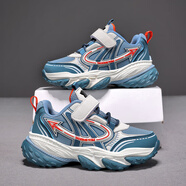 會(huì )說(shuō)話(huà)的湯姆貓時(shí)尚潮流休閑兒童運動(dòng)鞋 牛仔藍皮面 29