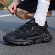 阿迪達斯 （adidas）老爹鞋男鞋 25夏季新款舒適低幫運動鞋復古網(wǎng)面透氣休閑鞋跑步鞋 三葉草/黑武士 【曬圖返10】 39 (內長240mm)