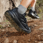 阿迪達斯 （adidas）男鞋2025秋季新款TERREX戶外登山鞋徒步鞋跑步鞋低幫越野休閑運 IE5906黑色 43