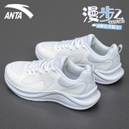 安踏（ANTA）女鞋跑步鞋女夏季新款運(yùn)動(dòng)鞋子女減震軟底健身訓(xùn)練跳繩運(yùn)動(dòng)鞋 象牙白/淺霧灰 35.5