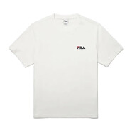 Fila 韓國(guó)斐樂(lè)FILA 男女款休閑短袖 男裝圓領(lǐng)T恤  男士運(yùn)動(dòng)休閑上衣 2112X/2101X-OWH 貨號(hào)隨機(jī) L /100（建議65-75kg）