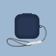 唐古麥 適用小米Air 4SE耳機套Xiaomi Air4se無(wú)線(xiàn)藍牙耳機保護套液態(tài)硅膠軟殼防滑防摔防刮抗指紋不褪色 【深藍色+掛繩】液態(tài)硅膠（新升級） 小米Air4 SE耳機保護套