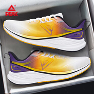 匹克（PEAK）男鞋態(tài)極跑步鞋男2025秋冬新款緩震回彈體測訓練跑鞋網(wǎng)面運動(dòng)鞋男 白/黃/紫-騁風(fēng)態(tài)極 43