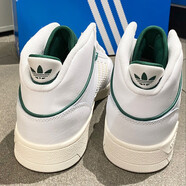 阿迪達(dá)斯 （adidas）休閑板鞋男鞋2023季新款高幫籃球運動鞋百搭皮質(zhì)舒適籃球鞋 IG8532/白綠色 42 (260mm)
