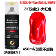 450ML大瓶2K烤漆自噴漆雙組份高硬度汽車清漆亮黑色啞黑油漆銀色大紅色透明光油金屬手搖噴漆罐環(huán)氧漆 大紅色-2K【含固化劑+烤漆硬度】450ML 450ml/瓶(只能一次性用完)