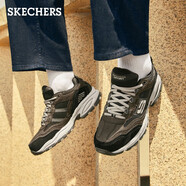 斯凱奇（Skechers）秋季男鞋復(fù)古老爹鞋戶外休閑運(yùn)動(dòng)鞋厚底增高舒適時(shí)尚潮流 棕色/黑色/BRBK 42.5