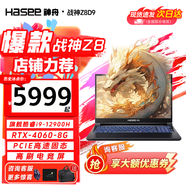 神舟（HASEE）戰(zhàn)神S8D6/S8D9/Z8 2024新品 旗艦AIPC 酷睿i7/i9H 滿性能RTX4060電競吃雞游戲筆記本電腦 Z8D9丨14核i9/滿功耗4060 32G內(nèi)存/1TB高速固