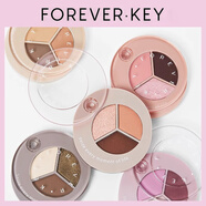 FOREVER·KEY 三色眼影盤(pán)拼色啞光細(xì)閃珠光大地色自熱不飛粉小巧便捷 E01樹(shù)影 3色