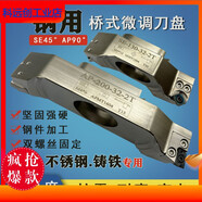 定制卓越ZHUOYUE鋼用橋式刀盤(pán)兩刃飛面數控銑刀盤(pán)直角加工中心CNC SEKT-1204AFN(鋼用10粒