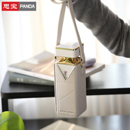 思寶香水瓶保溫杯PANDA高端高顏值便攜精致女神送女朋友禮物水杯方杯 白月光【金】195ml【白皮套】