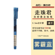 復(fù)古直液式走珠彩色中性筆走珠君自控墨學(xué)生手帳書寫簽字水筆 霧霾藍(lán) 0.5mm其他/other