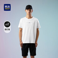 海瀾之家 HLA短袖T恤易打理舒適彈力圓領(lǐng)短袖男 米白花紋N5 M 170/88A推薦125~136斤
