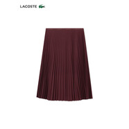 鱷魚（LACOSTE）法國鱷魚女裝24秋季新款簡約純色百搭氣質(zhì)百褶裙JF8050 BZD/深咖 XS  /155