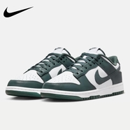 耐克（NIKE）官方艦店男鞋DUNK LOW酒紅色皮面復古低幫運動(dòng)休閑鞋學(xué)生百搭板鞋 DV0833-111-白墨綠色 42.5
