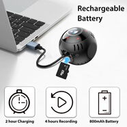 九品勝世小鷹看看Okam電池?cái)z像頭Wifi版廣角攝像頭全景魚(yú)眼監(jiān)控MINI攝像頭無(wú)線(xiàn)wifi家用室內(nèi)無(wú)死角監(jiān)控器 wifi迷你版本【內(nèi)含電池】 1080P 32GB [可看本地回放]