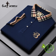 GOLF MODERN高爾夫服裝男裝T恤中年男士短袖t恤品牌polo衫男翻領(lǐng)商務(wù)休閑體恤 藏青色8323 M