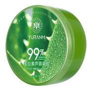 瑜然美（yuranm）瑜然美蘆薈膠曬后修復控油淡痘去印庫拉索凝膠補水保濕清爽不油膩 300g*2瓶