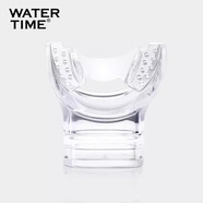WATERTIME/水川 呼吸管咬嘴 通用型一次性成人潛水硅膠浮潛配件 弧形透明色