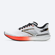 布魯克斯（BROOKS）Hyperion旋風(fēng)男競速女輕量馬拉松緩震透氣跑鞋 【男款 支撐版】白色_火_桔紅 42