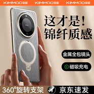 酷盟【秒變金絲銀錦支點(diǎn)殼】適用華為mate60pro手機殼pro+鏡頭全包防摔保護套超薄高端真素皮男女