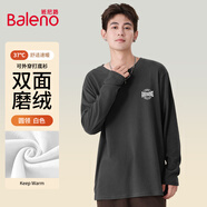 班尼路（Baleno）加絨長袖T恤男冬季寬松百搭保暖男士打底衫休閑圓領內(nèi)搭男款上衣
