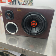 JBL美國jBL1024車載低音炮三分頻音響重低音車載低音炮 黑色和咖色 jBL10/1024/1000w