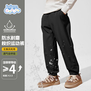 班尼路男童褲子春秋2025款兒童戶(hù)外運動(dòng)防水工裝褲沖鋒褲童裝束腳休閑褲