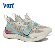 沃特（VOIT）影擊黑科技碳板超臨界專(zhuān)業(yè)實(shí)戰籃球鞋男超帥摩擦有聲音運動(dòng)鞋 淺灰/藍 44
