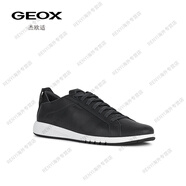 健樂士（GEOX）杰歐適男鞋年新款舒適運動圓頭系帶日常舒適時尚休閑鞋官方旗艦正 黑色C9997 42