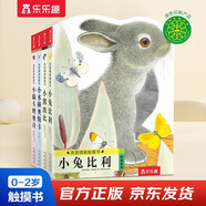 亮麗精美觸摸書系列（全4冊(cè)）小兔比利仿真觸摸書幼兒?jiǎn)⒚稍缃虝陀渍J(rèn)知繪本【0-2歲】寶寶繪本  省錢卡暑假作業(yè) 一升二暑假銜接 小升初暑假銜接