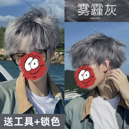 首品霧霾灰色網(wǎng)紅染發(fā)膏2025流行色灰色自己在家染發(fā)膏男女顯白不傷發(fā) 霧霾灰 一盒裝(下巴長度拍)