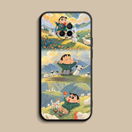 庫洛熊適用紅米Note9Pro手機殼redminote8pro新款小米9A保護套note105G全包n0te7防摔nont9硅膠4G軟外殼p 經(jīng)典黑【放羊小新】 紅米 Note 10 Pro