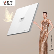 公牛（BULL）開(kāi)關(guān)插座G57蝶翼超薄一位電腦六類(lèi)插座大面板插座G57T102亮面白