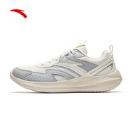 安踏（ANTA）男鞋運(yùn)動(dòng)鞋網(wǎng)面透氣薄款輕便軟底跑步鞋輕質(zhì)回彈跑步鞋子男休閑鞋 象牙白/泥石灰/霧灰-3 39