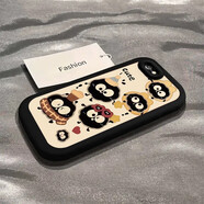測試款適用蘋果6/7/8手機(jī)殼iPhone6s plus可愛貓爪印2024新款蘋果六6透明VIVO小米華為蘋果OPPO手機(jī)殼 經(jīng)典黑戴帽煤球全包鏡頭 iPhone6s