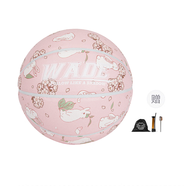 VIADE韋德之道WADE正品7號女生室內籃球耐磨6號粉色高顏值籃球 WADE花語(yǔ)-櫻花兔兔7號