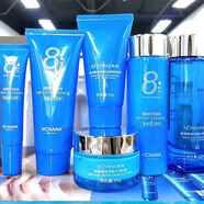 韓嬋傳明酸酵母多肽尊享套盒溫和清爽柔滑補水保濕面部護膚品 八杯水男士護膚6件套