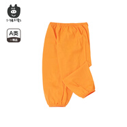 小豬大衛兒童短袖上衣夏新男童女寶寶卡通印花可愛(ài)寬松休閑T恤 橙色 100