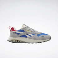 銳步（Reebok）24新品男女情侶款CL LEATHER熊貓黑白緩震蜂巢跑鞋 100074406 灰_藍(lán) 39
