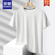 羅蒙軍綠短袖t恤男夏季網(wǎng)眼冰絲速干上衣運動(dòng)軍訓半袖體恤父親節 888白色【網(wǎng)眼速干體恤】 2XL =150斤左右