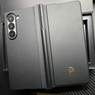 三星（SAMSUNG）原裝適用fold4手機(jī)殼fold6折疊屏w25防摔真皮w22附SPen手寫筆ZFold3保護(hù)套W23翻蓋ZFold5 ZFold6  真皮筆槽殼+原裝SPen筆 三星其他型號