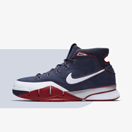 NIKE耐克Zoom Kobe 1科比1代美國隊(duì) 2018年復(fù)刻 男子高幫實(shí)戰(zhàn)籃球鞋 AQ2728-400 44