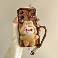 佩諾vivo Y36手機殼y12保護套Y36i全包防摔硅膠軟殼男女款卡通可愛(ài)動(dòng)漫立體毛絨公仔個(gè)性創(chuàng  )意磨砂外殼 【本博】毛絨屁屁拉布+手提繩 vivoY36/y36M/Y12國內