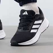 阿迪達斯 （adidas）新款跑步鞋男鞋2025夏季休閑鞋防滑透氣輕便耐磨緩震百搭運動(dòng)鞋 JQ7499黑白配色 42
