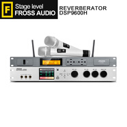 沸斯（FROSS） DSP9600 家庭卡拉ok混響器 專業(yè)ktv前級效果器 音頻處理均衡器反饋抑制防嘯叫舞臺演出設(shè)備 KTV樂器版/銀色+無線麥克風(fēng)