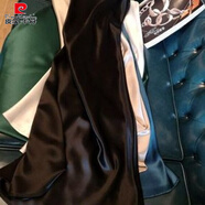皮爾卡丹（pierre cardin）吊帶連衣裙辣妹夏季內(nèi)搭法式緞面V領(lǐng)色時尚歐美寬松大碼 黑:卡碼拍大 3XL