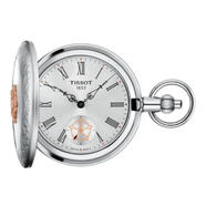 天梭（TISSOT）男士懷表機械手動鋼殼銀色商務(wù)收藏腕表經(jīng)典 7931613806652