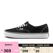 VANS范斯官方 升級款Comfy Authentic緩震經(jīng)典帆布鞋 黑色  35 